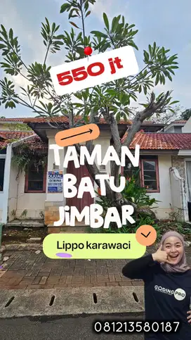 Jual super murah rumah di batujimbar lippo karawaci deket SDH