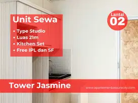 Sewa Studio ada kitchen set apartment Bassura City