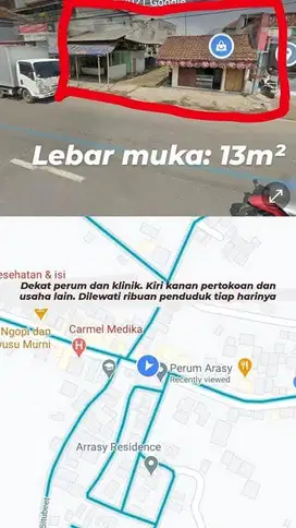 Jual Tanah Strategis di jalan utama AH NASUTION luas 424m2/30.29 bata