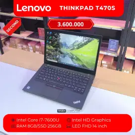 LENOVO THINKPAD T470S Intel Core I7-7600U FHD 14inch RAM 8GB SSD 256GB