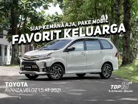 TDP 15 JUTAAN TOYOTA AVANZA VELOZ 1.5 GR AT 2021 PUTIH MOBCARS