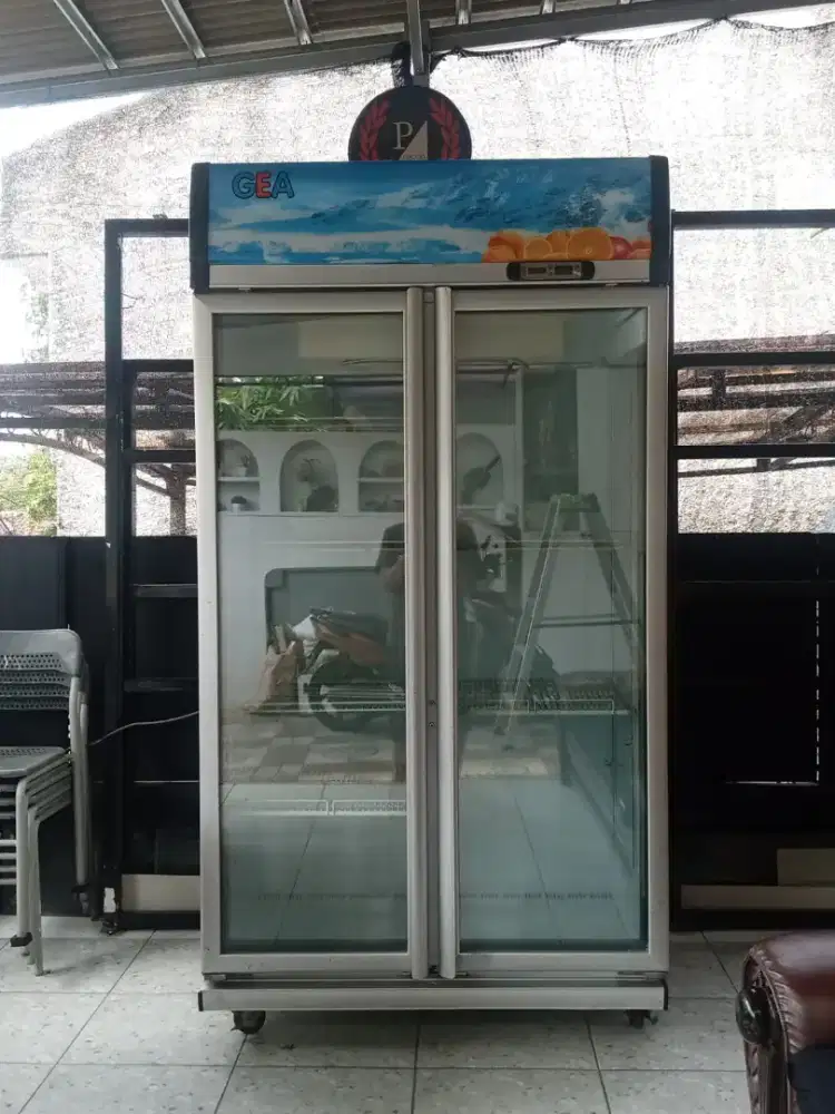 Jual frezer showcase gea 800 liter