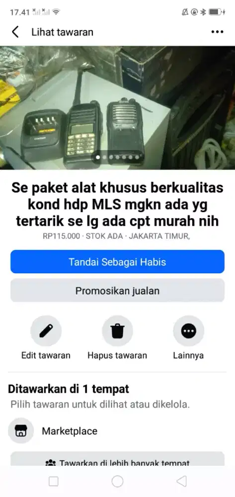 Se paket alat keamanan berkualitas kond hdp mgkn ada yg tertarik murah
