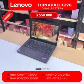 LENOVO THINKPAD X270 Intel Core I7-7500U HD 12.5inch RAM 8GB SSD 256GB