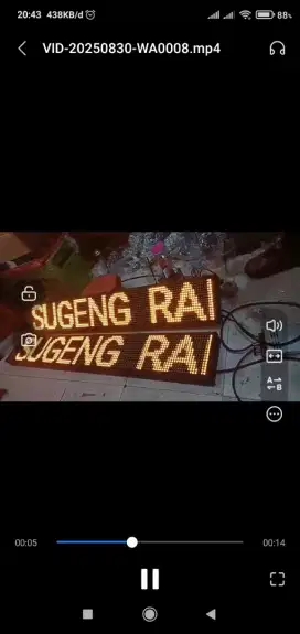 RUNNING TEXT Lampu text berjalan bisa diubah-ubah