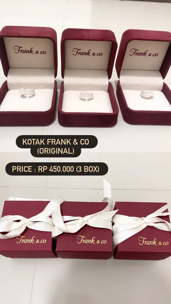 Box Bekas Cincin Frank&co (Original)