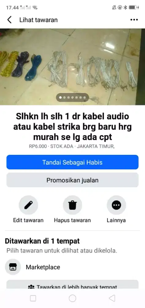 Slhkn plh slh 1 dr kabel audio/strika brg baru hrg murah mgkn  perlu