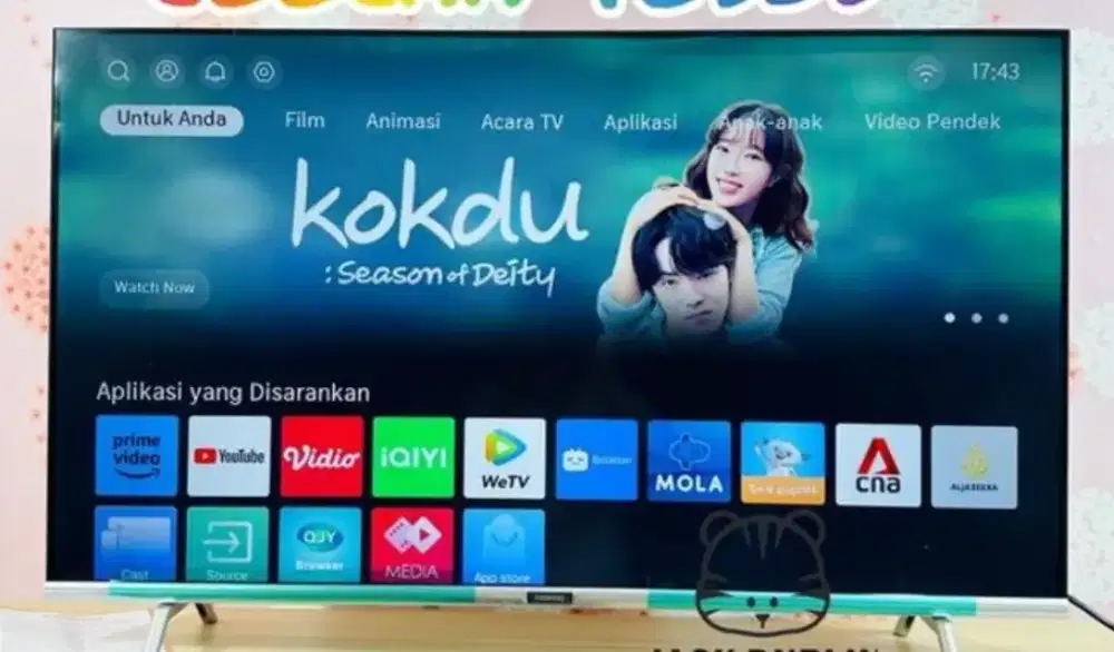 Murah smart tv coocaa 40in masih bagus bs youtube+internet