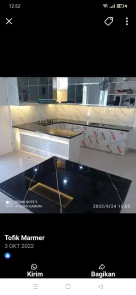 Meja marmer granit impor