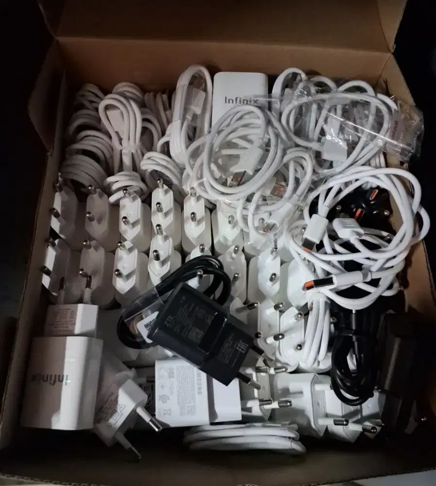 Murah charger original zte, infinix , itel asli baru cabut dari hp bar