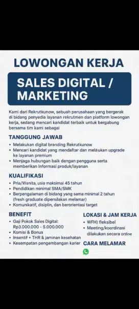 SALES DIGITAL MARKETING