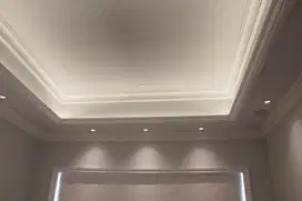 Wall Moulding Sekat Plafon Partisi PVC GRC Gypsum Jasa Tukang Pasang