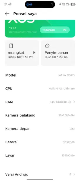 Hp infinix note 50 pro