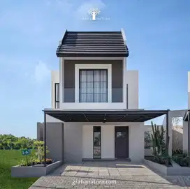 Rumah Graha natura cluster Lily dekat Rustic Market surabaya barat