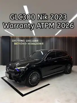 Mercedes Benz GLC300 AT 2024 Hitam Mercy Km37rb B1393KJR Nik 2023