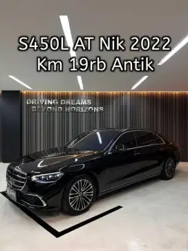Mercedes Benz S450 2022 Hitam S450L AT Mercy ATPM B138SCP Km19rb