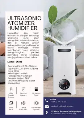 ULTRASONIC ATOMIZER HUMIDIFIER