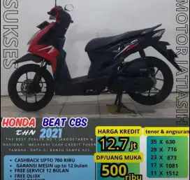 Beat cbs 2021 bisa cash dan kredit