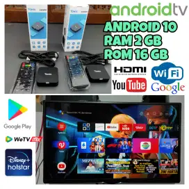 Android TV Box OS 10 RAM 2/16 GB Fullset Aplikasi Lengkap