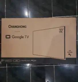 Tv led changhong 32 google tv baru