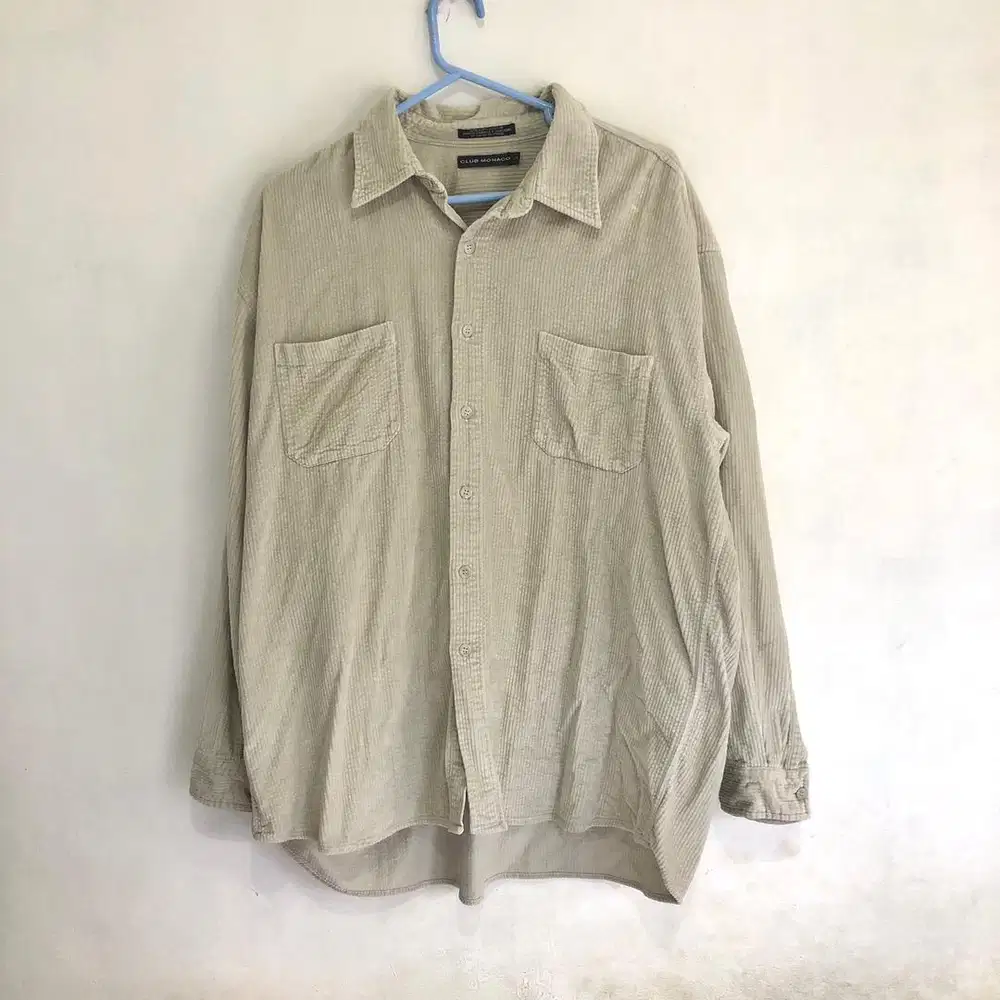 Club Monaco Corduroy outer shirt kemeja korduroi jumbo big size