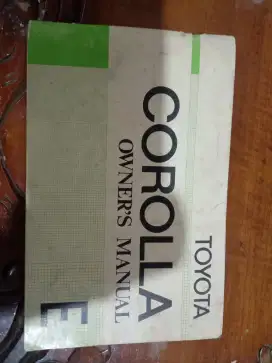 Bismillah d jual manual book Corolla ke30