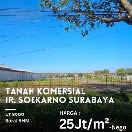 DIJUAL TANAH KOMERSIAL AREA STRATEGIS DEKAT BANDARA JUANDA NOL JALAN