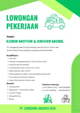 Kurir motor dan draiver