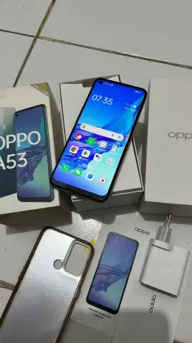 Oppo A53 4+3/128.Resmi fullset Not minus