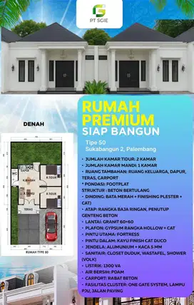 JUAL RUMAH INDEN SUKABANGUN 2 KOTA PALEMBANG