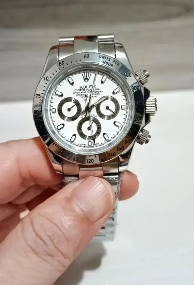 Jam Rolex Daytona mewah body rantai asli stainles matic halus 1,8jt BU