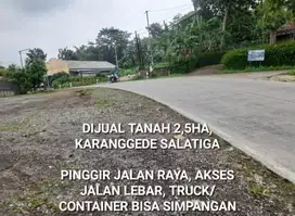 DIJUAL TANAH 2,5HA, KARANGGEDE SALATIGA