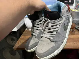 Sepatu Nike Air Jordan 1 Mid Crater Grey Blue Size 43 Original Depatu