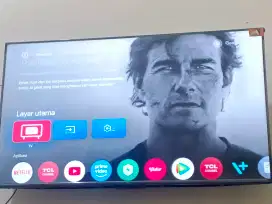 Tv TCL 43 Inch 4K Google tv pemakaian belum 6 bulan