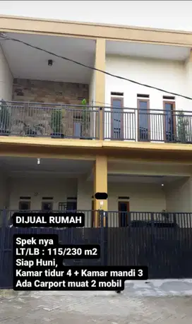 Rumah 2 lantai lokasi dekat stasiun Cisauk