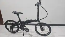 FNHON Blast Hitam Dope 20 - Crank Litepro Dual 53/39T Shimano Sora