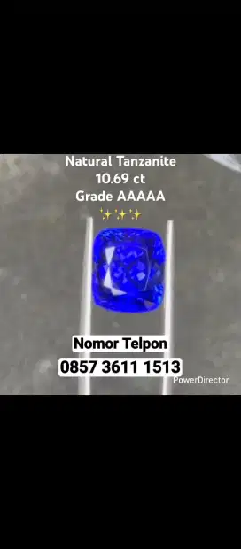 Permata Tanzanite Like Vivid Royal Blue Sapphire