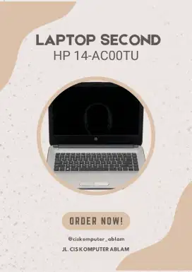 jual laptop second HP 14-AC00TU