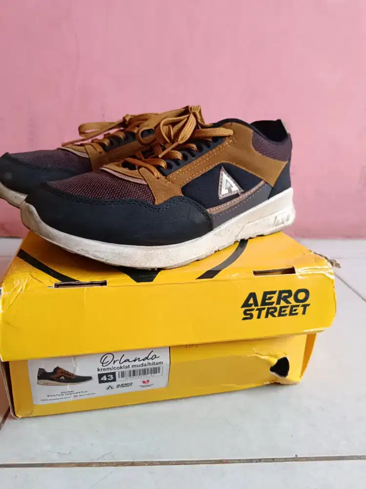 Sepatu Aerostreet Orlando Brown 43 Layak Pakai