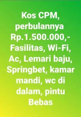 Rumah Indekost, bebas, sopan.