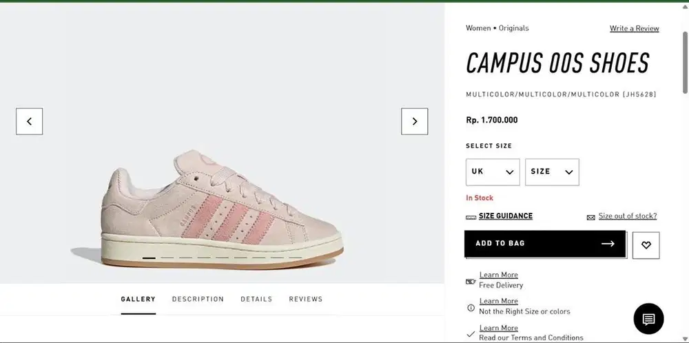 Sepatu adidas campuss ORIGINAL FOOTLOCKER