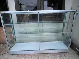 Jual etalase ukuran 1,5m x 1m x 0,4m