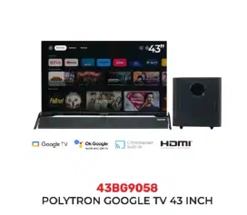 Polytron google tv 43 inch sound bar baru