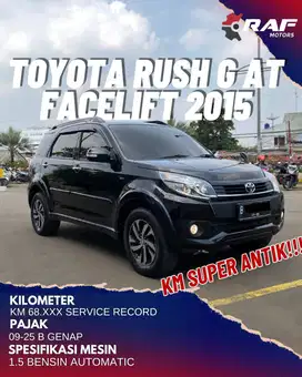 TOYOTA RUSH 1.5 G AT FACELIFT 2015 HITAM