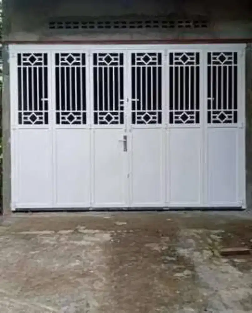 Pemasangan pintu henderson plat besi #887