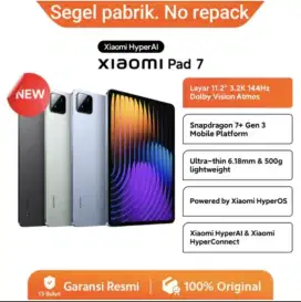 Xiaomi pad 7 8/256. Baru. Segel pabrik. Garansi resmi 15 bulan