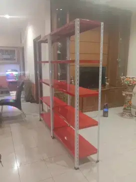 RAK BESI SIKU LUBANG SIAP KIRIM DAN COD