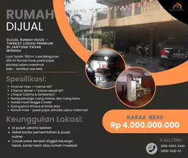 DIJUAL RUMAH HOOK – HOT SALE DI JANTUNG PASAR MINGGU