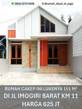 Rumah Siap Huni dekat Kampus UAD di Jl Imogiri Timur KM 10 Jetis