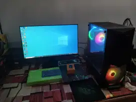 1set PC intel core i5 12400f Ram 16gb nvme 500gb Hdd 1000gb vga 4gb